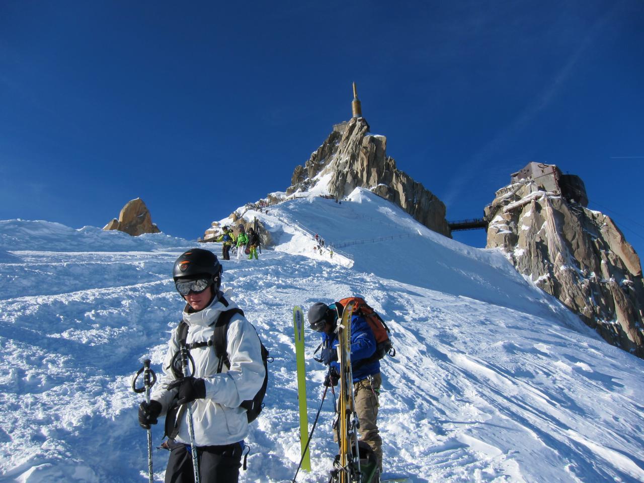 Prêts à partir pour la vallée blanche