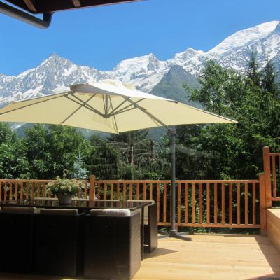 Vue de la terrasse en été